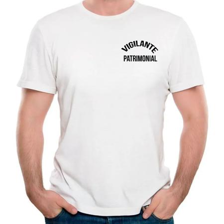 Imagem de Camiseta vigilante patrimonial trabalho uniforme camisa