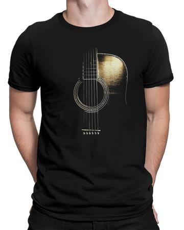 Imagem de Camiseta Violão Clássico Camisa De Banda Rock Unissex