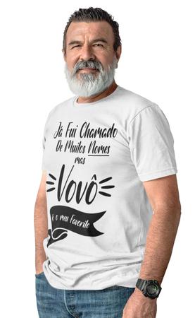 Imagem de Camiseta Vovô Presente Dia Dos Pais Frase Avô Nomes Branca