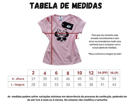 Imagem de Camisetas infantil/juvenil meninas estilosas