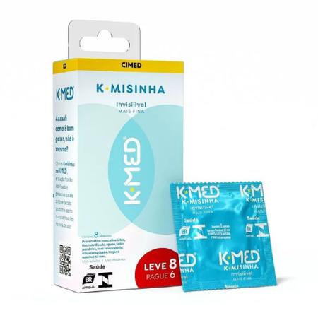 Camisinha k-med k-misinha sex education 8 unidades Imagem de Camisinha k-med k-misinha sex education 8 unidades
