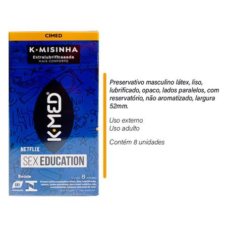Preservativo K-Med Extra Lubrificado Sex Education K-Misinha 3