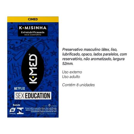 Preservativo K-Med Extra Lubrificado Sex Education K-Misinha 3 Unidades -  Drogaria Sao Paulo