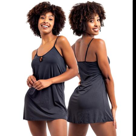 Imagem de Camisola Curta de Dormir Pijama Feminino sem Bojo Viére