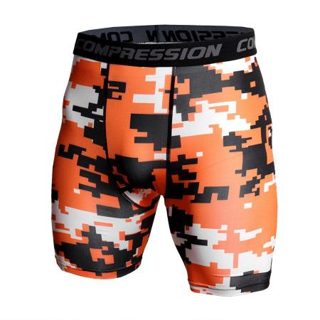 Imagem de Camoflagem Shorts Masculinos de Compressão Seca Shorts d=(S)