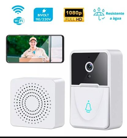 Campainha Inteligente Câmera Wifi Sem Fio Interfone Smart - GSM FAST -  Campainha - Magazine Luiza