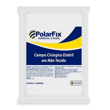 Imagem de Campo Cirúrgico Polarfix Fenestrado Azul - Proteção Superior