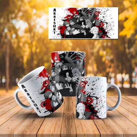 Nuvens - Caneca Naruto Akatsuki - Azzurium Decorações e Presentes Criativos