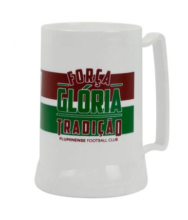 Imagem de Caneca Branca Gel Isolante Termico 400ml Fluminense