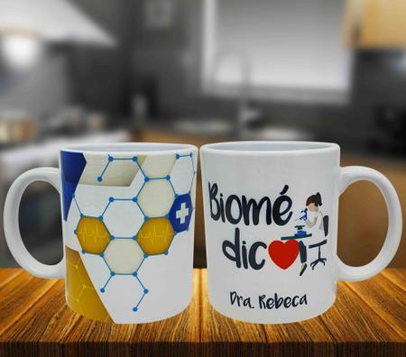 Imagem de Caneca Branca Personalizada Carreira Biomédica Biomedicina