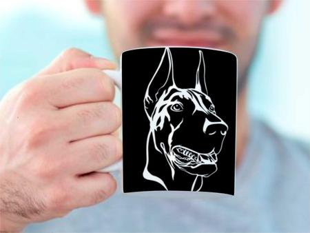 Imagem de Caneca Cerâmica 325ML Doberman