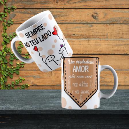 Caneca Divertida Frases Amor Meme Flork