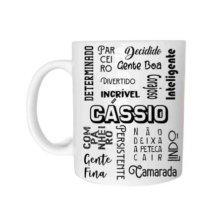 Imagem de Caneca Com Nome Cassio de Plástico Rígido