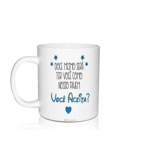 Imagem de Caneca Convite Personalizada Você Aceita - Para Pajem