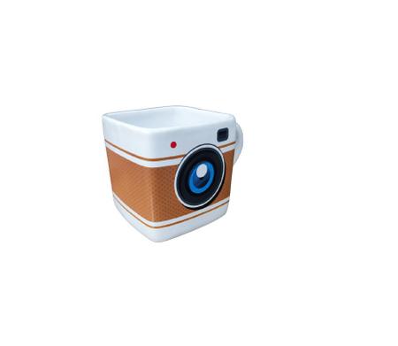 Imagem de Caneca Cubo Camera Polaroid Fotografia Instagram Lente Foto