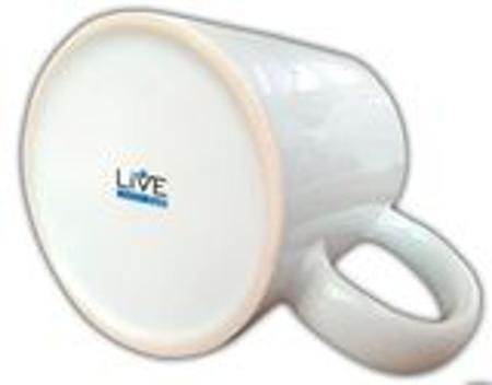 Imagem de Caneca de Cerâmica Branca para Sublimação Live Classe AAA 325ml - 12 Unidades C/ Caixinha