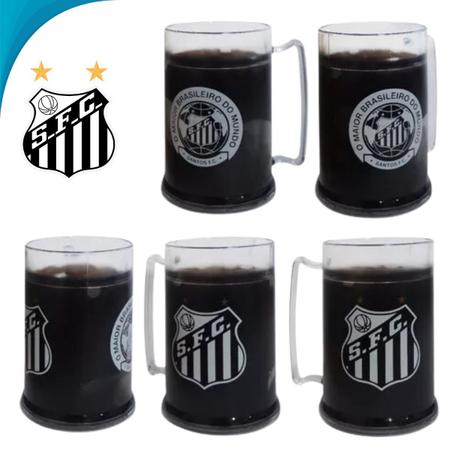 Imagem de Caneca De Gel Santos Oficial Mantém Chopp Gelado Presente Para Colecionador Entrega Rápida