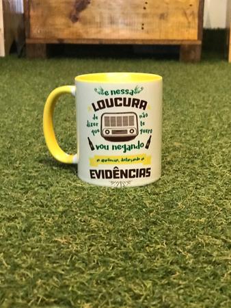 Imagem de Caneca de porcelana 320ml Música - Evidências