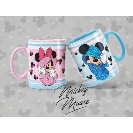 Imagem de Caneca de Porcelana Mickey e Minnie Mouse