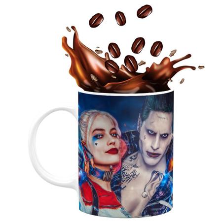 Imagem de Caneca de Porcelana The Joker 325ml Coringa e Harley Quinn