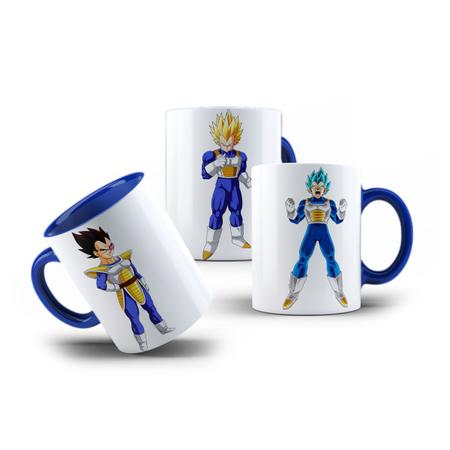 Caneca de Porcelana Vegeta Principe dos Sayajins Dragon Ball - VilelaGG -  Caneca - Magazine Luiza