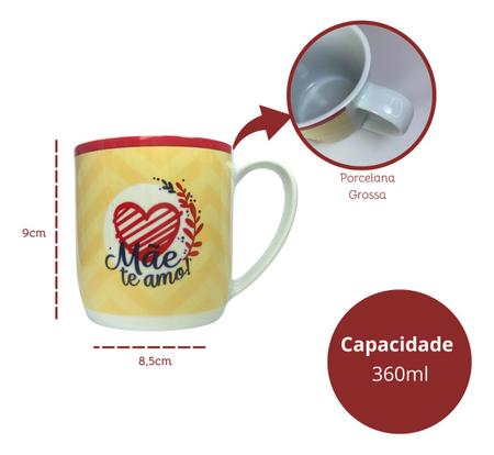 Imagem de Caneca de Presente Mãe Te Amo