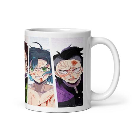 caneca demon slayer, hashira, kimetsu no yaiba - Gato Mestre