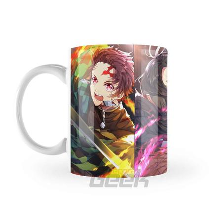 Caneca Zenitsu Demon Slayer Kawaii Anime Manga Otaku 002