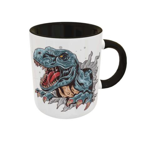 Caneca Personalizada Offline, Coffe Time, T-Rex Game (Jogo Dinossauro)