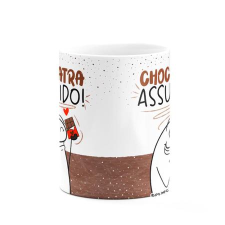 Caneca Flork Criativa Chocólatra Assumida! Presente Fofo use canecas