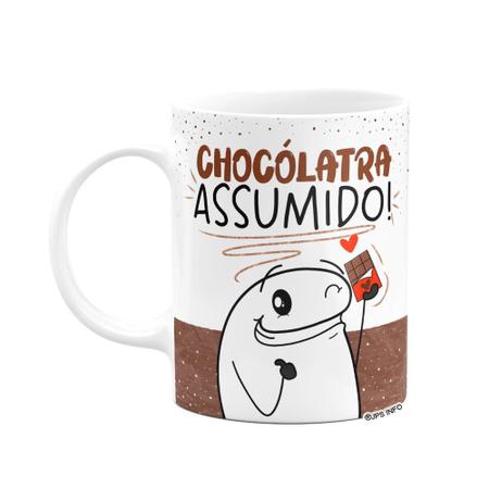 Caneca Flork Criativa Chocólatra Assumida! Presente Fofo use canecas