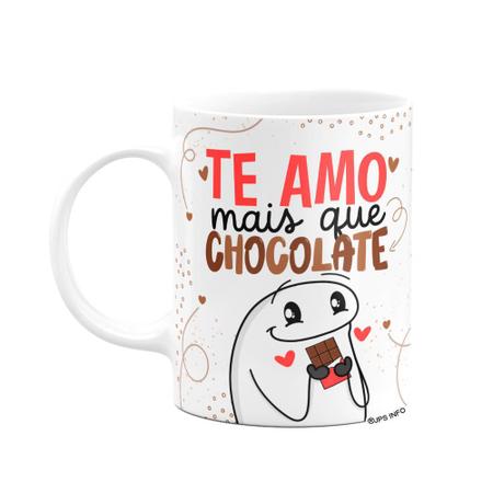 Caneca Flork Criativa Chocólatra Assumida! Presente Fofo use canecas