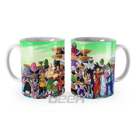 Caneca Dragon Ball Z Saga Majin Boo Personagens