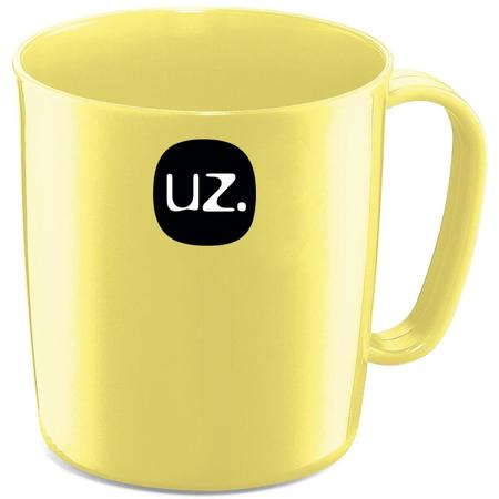 Imagem de Caneca Escolar de Plástico 400ml UZ Amarelo Claro