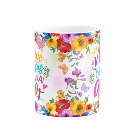 Imagem de Caneca Floral Mães - Se escreve mãe, mas se pronuncia amor