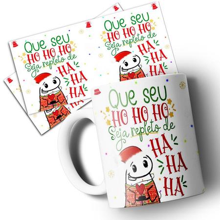 Caneca Ho Ho Ho Feliz Natal - Mai Personalizados