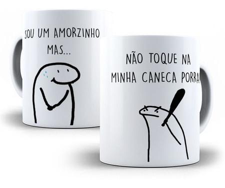 Imagem de Caneca Flork Meme Divertidas Amorzinho Não Toque Na Caneca