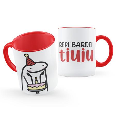 Caneca Flork Meme - Aniversário - Rep Bardei Tiu Iu