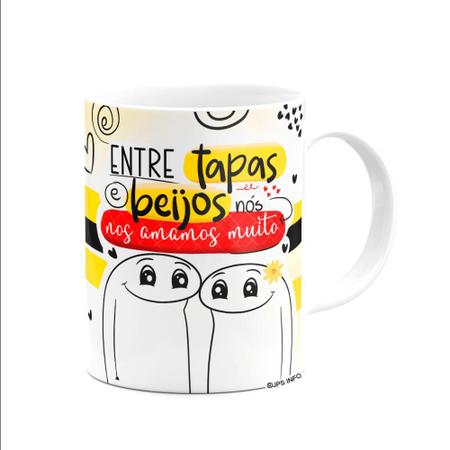 Caneca Flork Namorados Apaixonados Complicada E Perfeitinha Caneca Branca