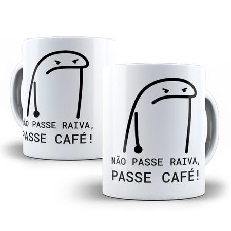 Caneca Personalizada Flork Meme com frases engraçadas.