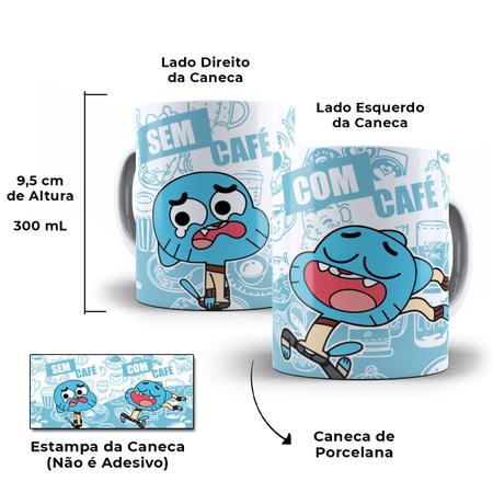 Caneca O Incrível Mundo de Gumball Personagens