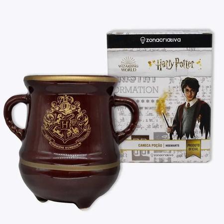 Imagem de Caneca Harry Potter Poção Hogwarts dourada 3D 350 ML