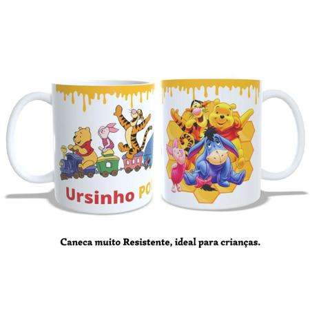 Caneca de Polímero Plástico Inquebrável Infantil Azul Royal URSO TEDDY NA  MOTO DE CORRIDA