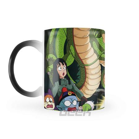 Caneca Mágica Dragon Ball Z - Chichi, Gohan e Goku