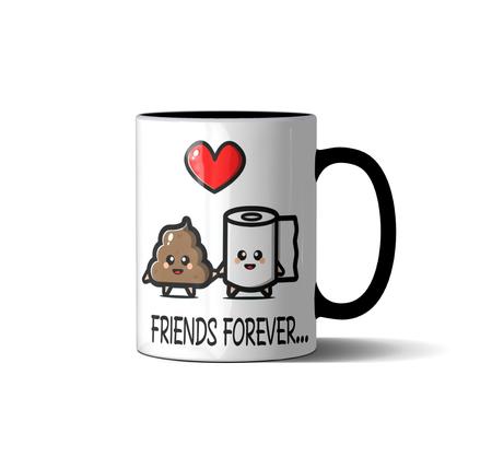 Caneca Mais Que Amigos Friends Forever - Lorraine Canecas - Caneca -  Magazine Luiza