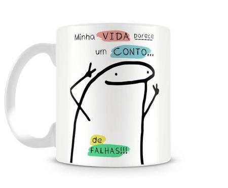 Caneca meme boneco palito te amo mas - Artgeek - Caneca Térmica -  Magazine Luiza