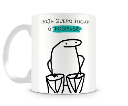 Caneca Artgeek Meme Boneco Palito Flork Cerâmica