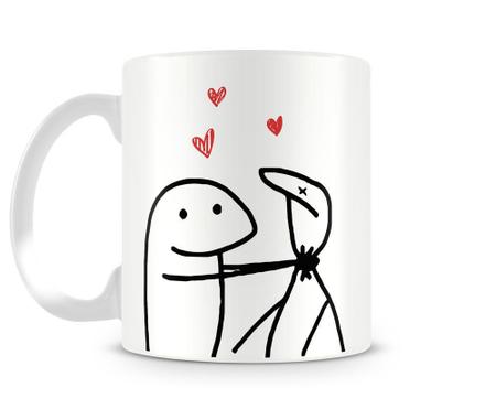 Caneca meme boneco palito flork você está de parabéns