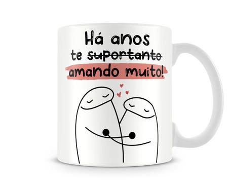 Caneca meme flork te amo do tamanho da dificuldade - Artgeek