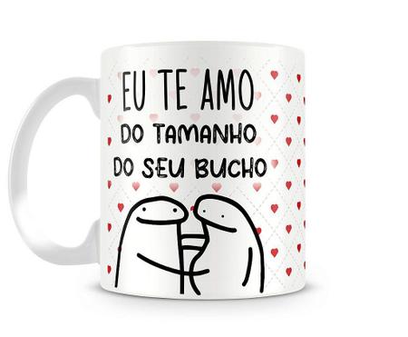 Caneca meme flork te amo do tamanho da dificuldade - Artgeek